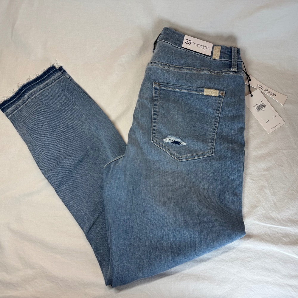 BNWT 7 For All Mankind Skinny Ankle Jeans